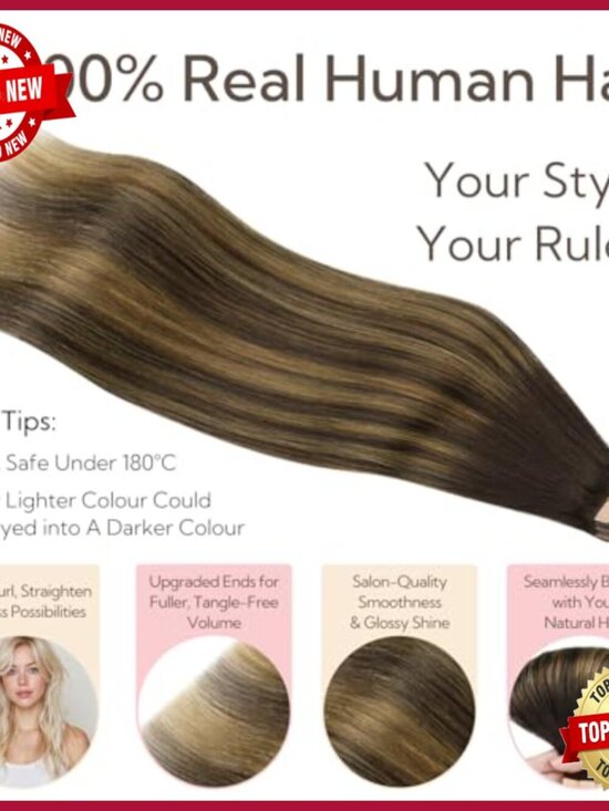 22 Inch Tape In Hair Extensions Real Human Hair 20 Pieces Straight Remy main image 5